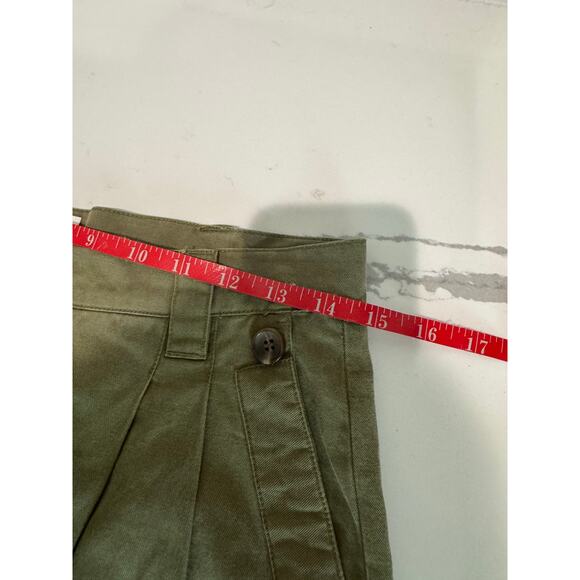 EVERY Women's Pleated Tencel + Cotton Pants Green Size‎ Small - Picture 4 of 8